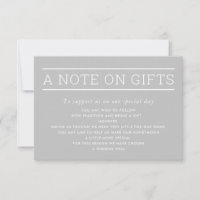 EIN HINWEIS AUF GIFTS einfache moderne Art Weich B