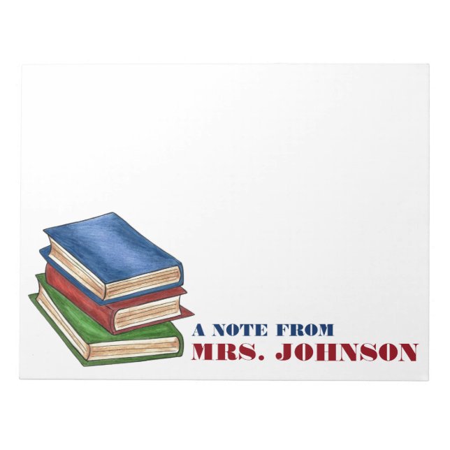 Ein Hinweis aus den Büchern der Personalisierten L Notizblock (Vorderseite)