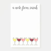 Ein Hinweis aus weißem Roséglas