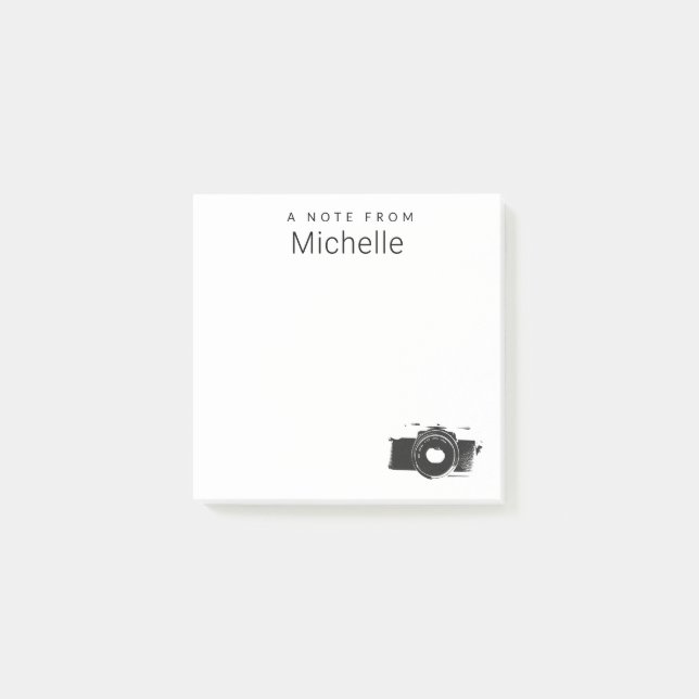 Ein Hinweis von Individuelle Name Fotograf Post-it Klebezettel (Vorderseite)