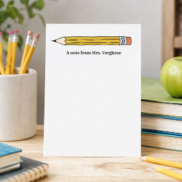 Ein Hinweis von Lehrer Nummer 2 Stift Post-it Klebezettel