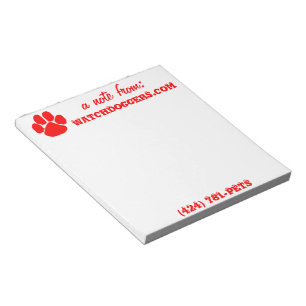 Ein Hinweis von . . . Notizblock