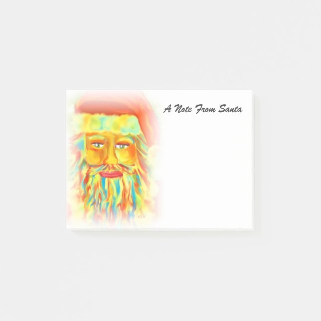 Ein Hinweis von Santa Digital Art Post-it Klebezettel (Vorderseite)