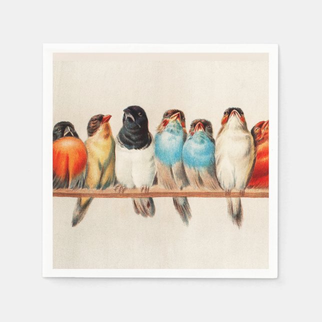 Ein Hirsch von Hector Giacomelli Serviette (Vorderseite)