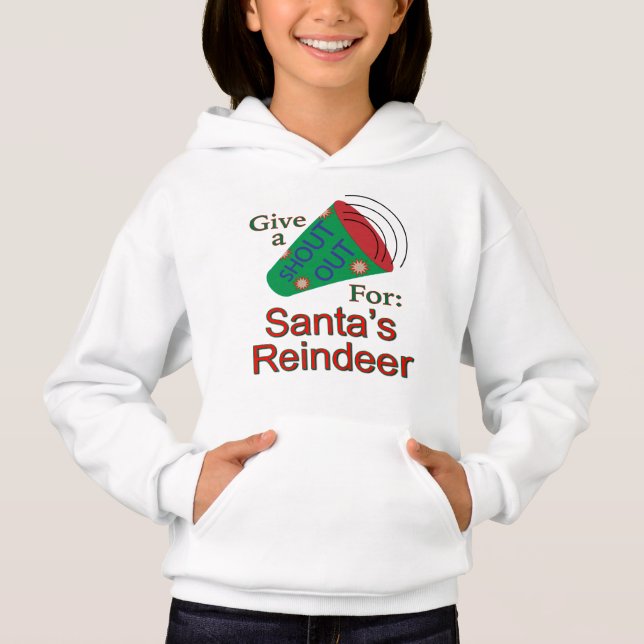 Ein Hoch auf Santas Rentiere Hoodie (Vorderseite)