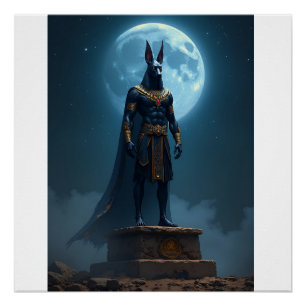 Ein hochdetailliertes CGI-Bild von Anubi Poster