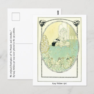 Ein hochgeborenes Paar und spielerische Fans tanze Postkarte