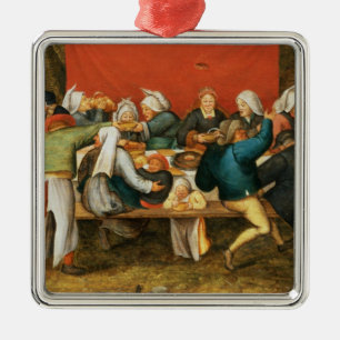 Ein Hochzeits-Fest Ornament Aus Metall