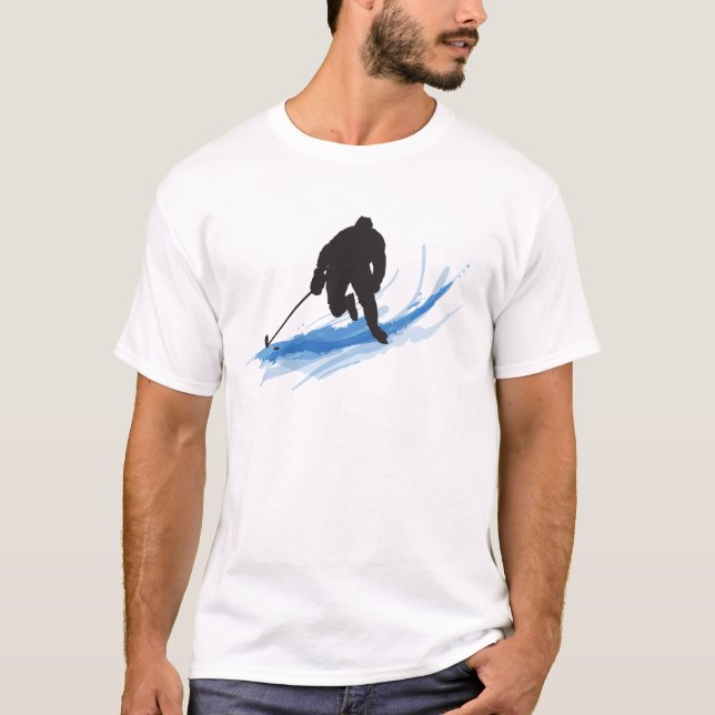 Ein Hockey-Spieler auf Eis T-Shirt (Vorderseite)