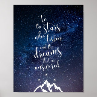 Ein Hof der Nebel und Furie Zitat Poster
