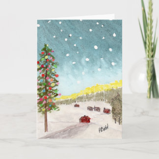 Ein hoffnungsvolles Weihnachten Dankeskarte
