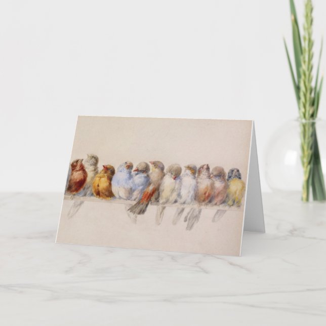 Ein Höhepunkt des Vogelhektors Giacomelli 1880 Karte (Vorderseite)