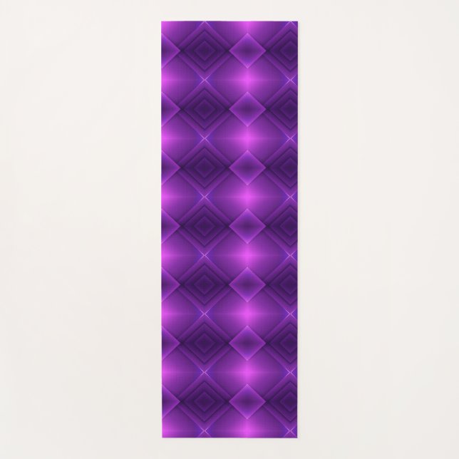 Ein hohes Lesezeichen mit einem lebendigen, violet Yogamatte (Vorderseite)