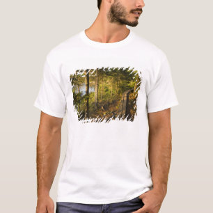 Ein hölzerner Steg im Acadia National Park Maine T-Shirt