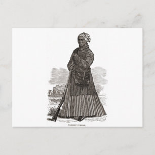 Ein Holzschnitt von Harriet Tubman vor 1869 Postkarte