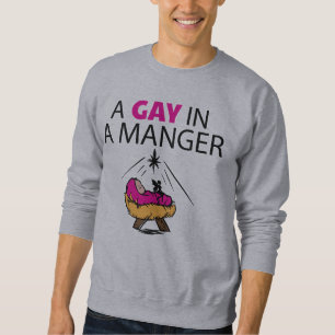 Ein Homosexuelles in einem Krippe Xams Pullover