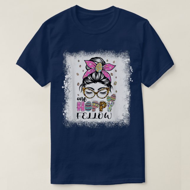 Ein hoppiger Fellow Bunny Oaster Day geblockt  T-Shirt (Design vorne)