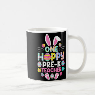 Ein hoppy Vorschullehrer Lustiger Ostertag Kaffeetasse
