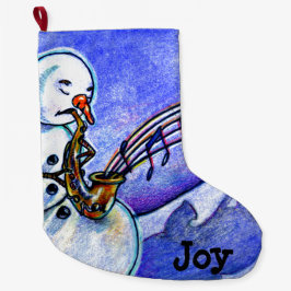 Ein Horn für das Spielen Großer Weihnachtsstrumpf