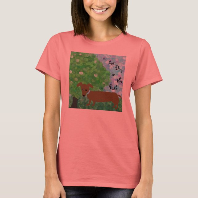 Ein Hot Dog im Park T-Shirt (Vorderseite)
