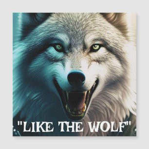 "Ein Howling Hunger: Wie der Wolf?" Magnetkarte