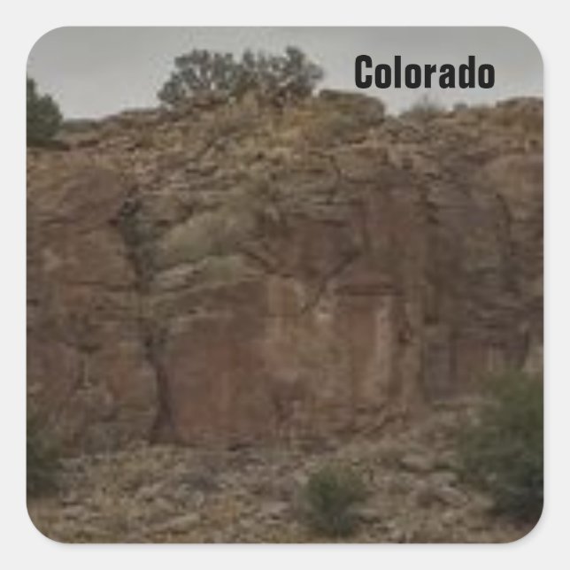 Ein Hübscher Aufkleber für das Colorado-Foto (Vorderseite)