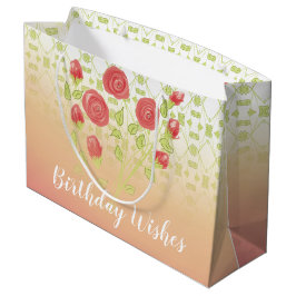 Ein Hübscher Gemusterter großer Geburtstag Große Geschenktüte