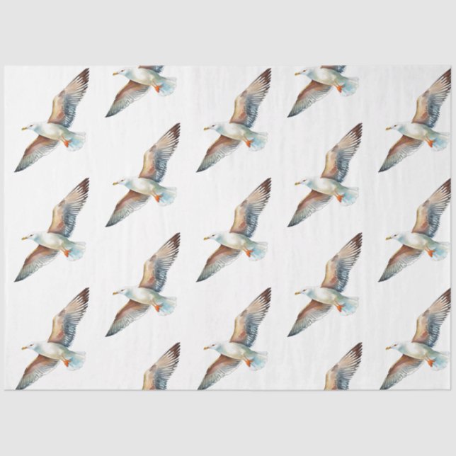 Ein Hübsches Design der Blue Nautic Series 4 Seidenpapier (Vorderseite)