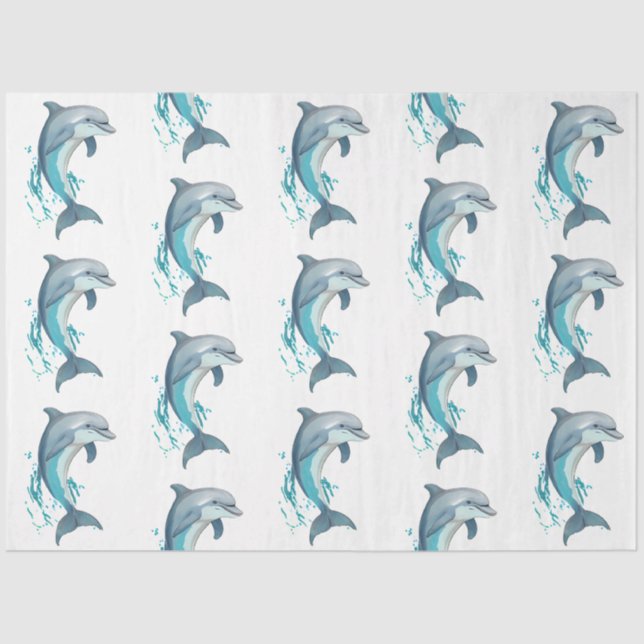 Ein Hübsches Design der Blue Nautic Series 8 Seidenpapier (Vorderseite)