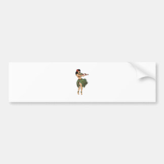 Ein Hula-Girl-Tanz Autoaufkleber