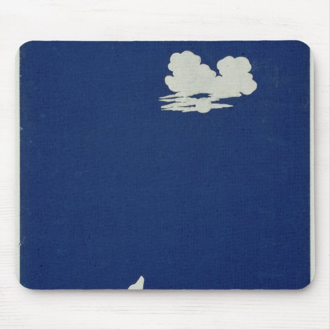 Ein Hund, der am Mond heult Mousepad (Vorne)
