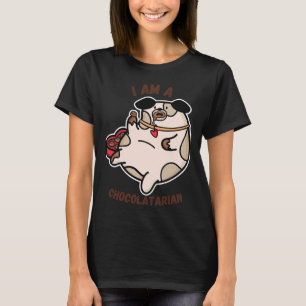 Ein Hund, der Schokolade isst T-Shirt