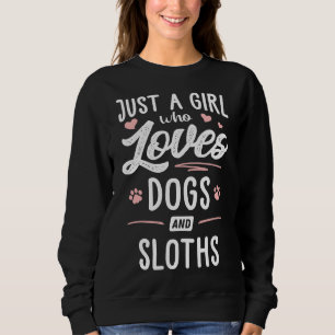 Ein Hund Hunde Lieben und Slots, die nur Mädchen Sweatshirt