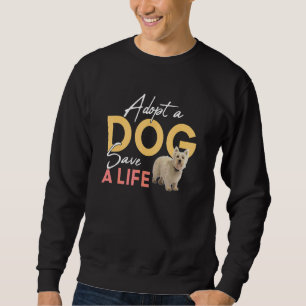 Ein Hund Rette einen Rettungsschirm West Highland  Sweatshirt