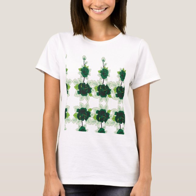 Ein Hündchen mit goldenem Retriever sitzt auf eine T-Shirt (Vorderseite)