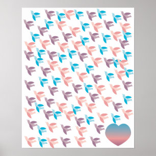Ein Hundert Vögel-Poster Poster