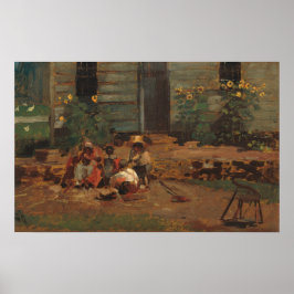 Ein Hütte Yard - Winslow Homer Fine Art Poster