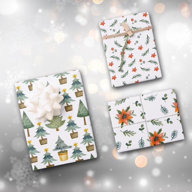 Ein Hygge Weihnachtsmuster Geschenkpapier Set (Von Creator hochgeladen)