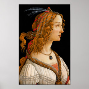 Ein idealisiertes Portrait einer Dame von Sandro B Poster