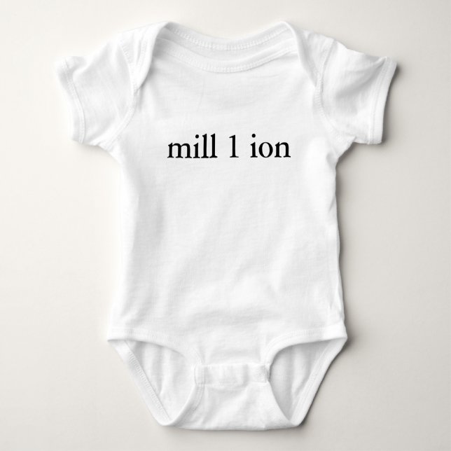 Ein im Million Baby-Shirt Baby Strampler (Vorderseite)