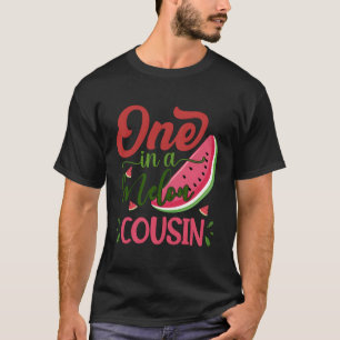 Ein in einem Melon Cousin Watermelon Familie Kinde T-Shirt