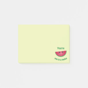 Ein in einer Melone lustigen niedlichen Kawaii Post-it Klebezettel