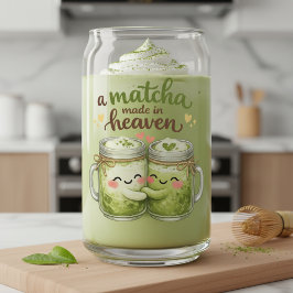Ein in Himmel geschmiedetes Matcha süßer lustiger  Dosenglas