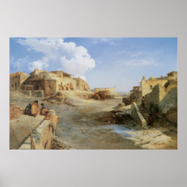 Ein indischer Pueblo, Laguna, New Mexico durch Mor Poster (Vorne)