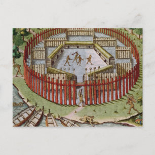 Ein indisches Dorf Postkarte