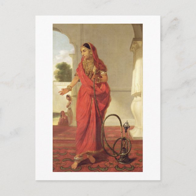 Ein indisches Tanzmädchen mit einer Hookah, 1772 ( Postkarte (Vorderseite)