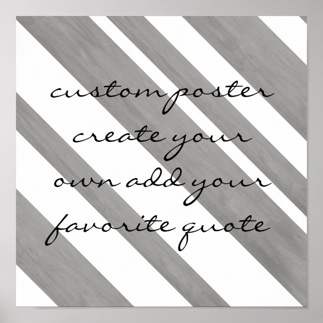 Ein individuelles Plakat fügt ein eigenes Zitat au (Vorne)