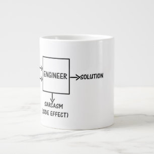 Ein Ingenieurprozess Jumbo-Tasse