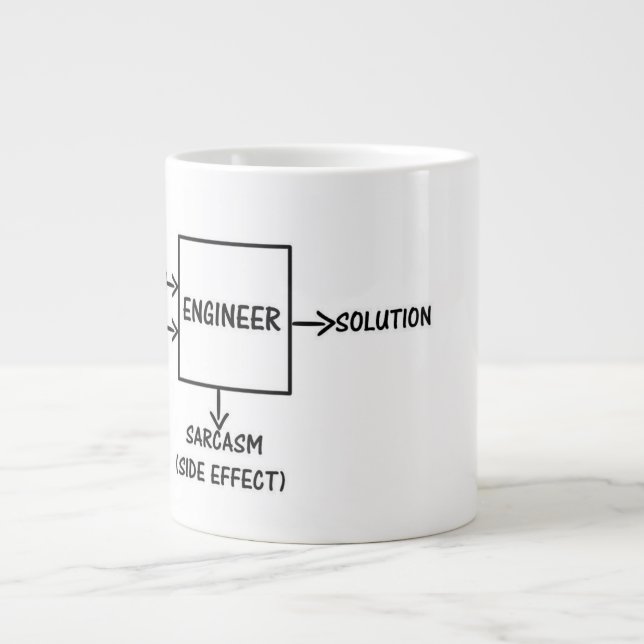 Ein Ingenieurprozess Jumbo-Tasse (Vorderseite)