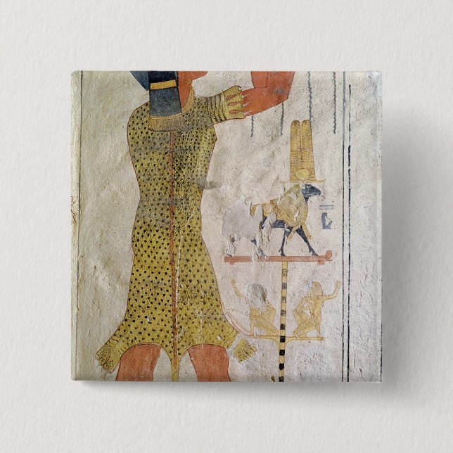 Ein Inmutef Priester, der ein Angebot macht Button (Vorderseite)